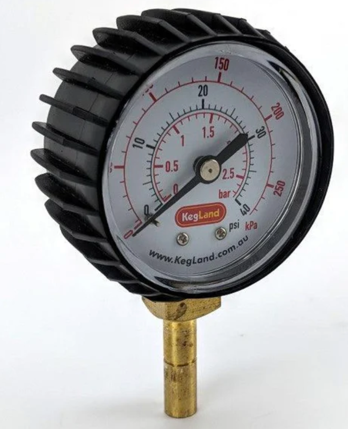 Push in Pressure Gauge 0-40psi