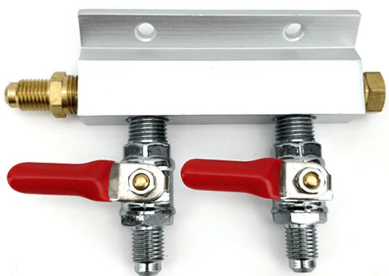 Gas Line Manifold Splitter 2-ways