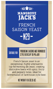 Mangrove Jack M29 French Saison Yeast 10g - LIMITED STOCK!